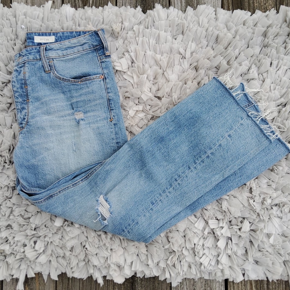 Pilcro and the Letterpress Raw Hem Button Fly 31